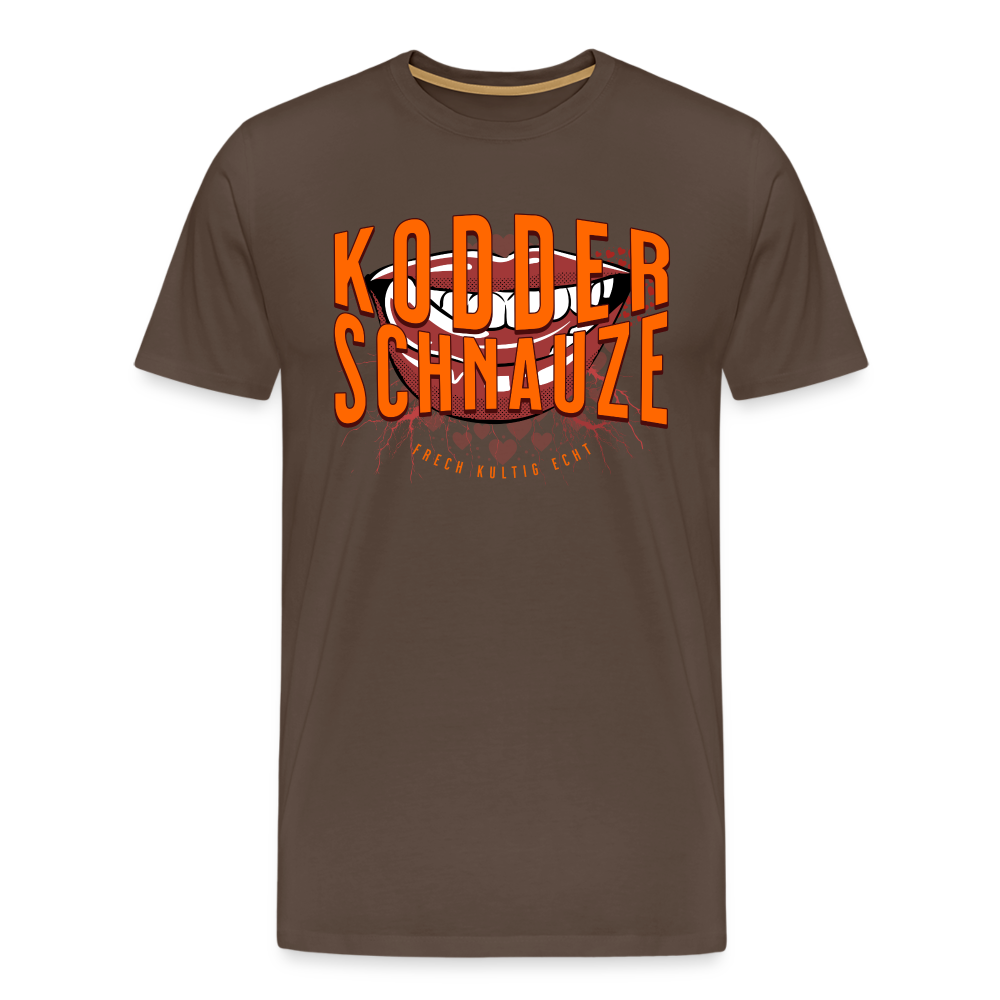 KODDERSCHNAUZE - Männer Premium T-Shirt - Edelbraun