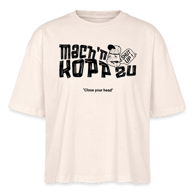 MACH N KOPP ZU-Frauen Boxy Bio-T-Shirt - Naturweiß