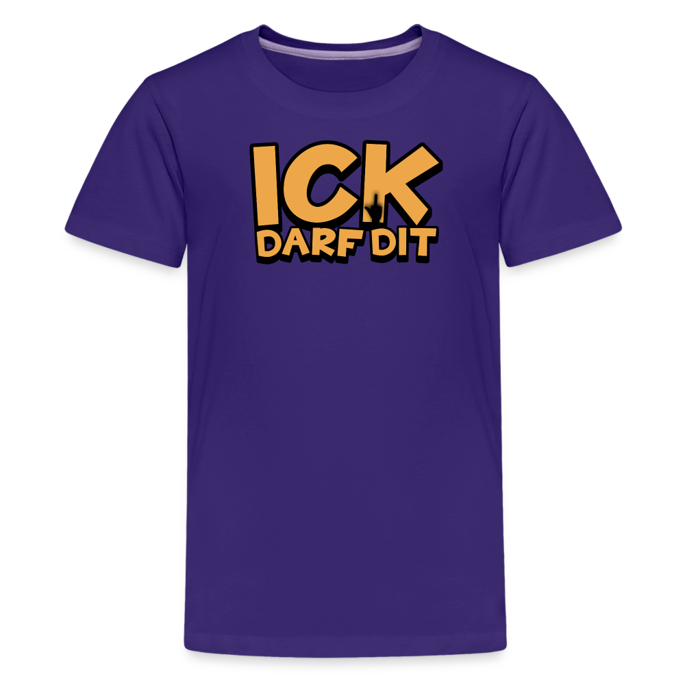 ICK DARF DIT - Teenager Premium T-Shirt - Lila