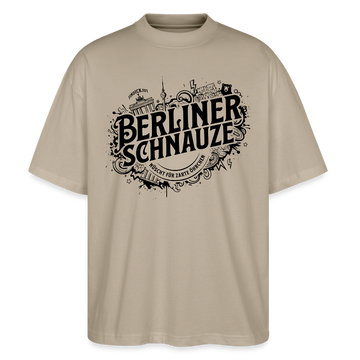 BERLINER SCHNAUZE-Oversized Unisex Bio T-Shirt - Steingrau