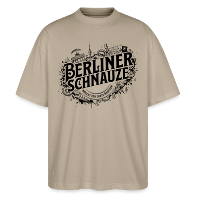 BERLINER SCHNAUZE-Oversized Unisex Bio T-Shirt - Steingrau