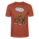 Berliner Bär Shirt-JEH MIR NICH UFFN SENKEL-Unisex T-Shirt - Terrakotta