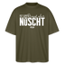 Berliner Spruch-NETT KANN ICK OOCH-Oversized Unisex Bio T-Shirt - Khaki