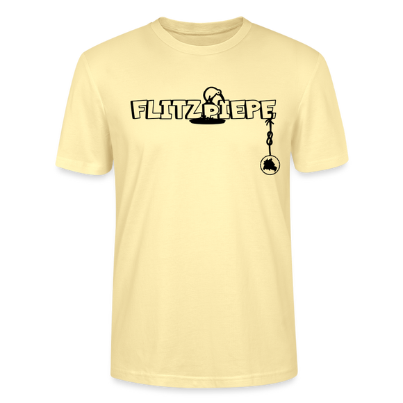 EINE FLITZPIEPE - Unisex Bio T-Shirt - Creme