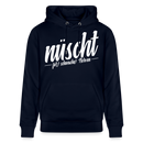 NÜSCHT FÜR SCHWACHE NERVEN-Unisex Bio-Hoodie mit Berliner Schnauze - Navy