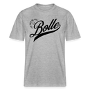 ICK FREU MA WIE BOLLE-Relaxed Fit Unisex Bio-T-Shirt - Grau meliert