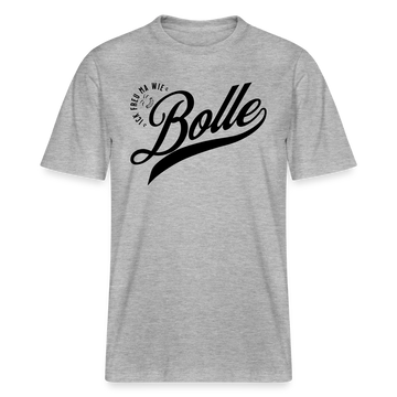 ICK FREU MA WIE BOLLE-Relaxed Fit Unisex Bio-T-Shirt - Grau meliert