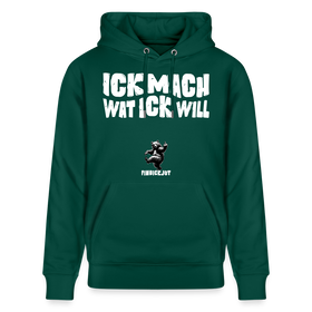 ICK MACH WAT ICK WILL-Unisex Bio-Hoodie - Forest