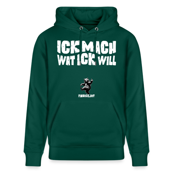 ICK MACH WAT ICK WILL-Unisex Bio-Hoodie - Forest