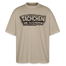 TACHCHEN IHR FLITZPIEPEN-Oversized Unisex Bio Berlin T-Shirt - Steingrau