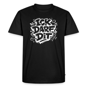ICK DARF DIT-Männer Premium T-Shirt mit Berliner Schnauze Print im Cartoon style - Schwarz