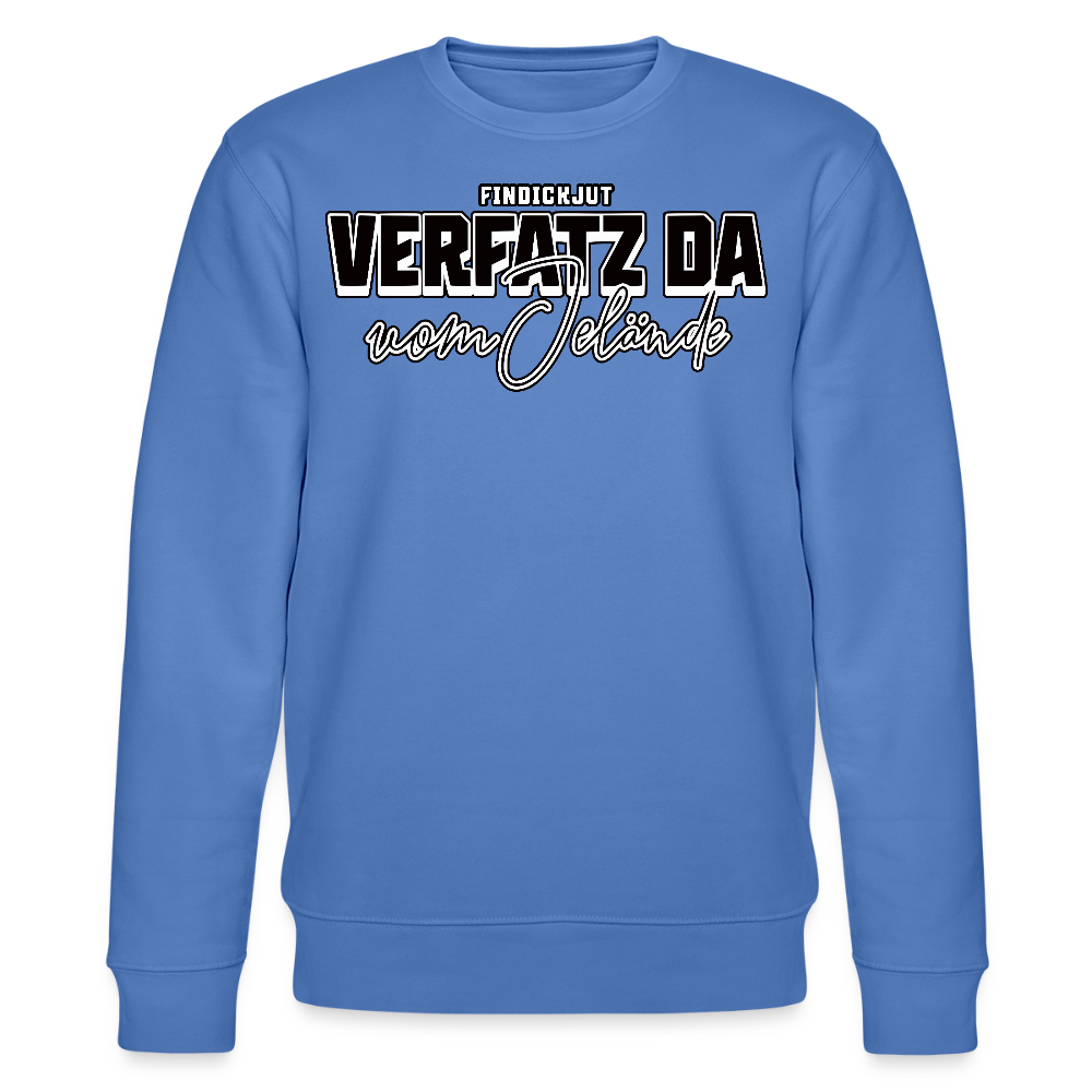 VERFATZ DA VOM JELÄNDE-Unisex Bio-Sweatshirt - Blau