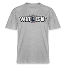 WAT IS'N?-Relaxed Fit Unisex Bio-T-Shirt - Grau meliert
