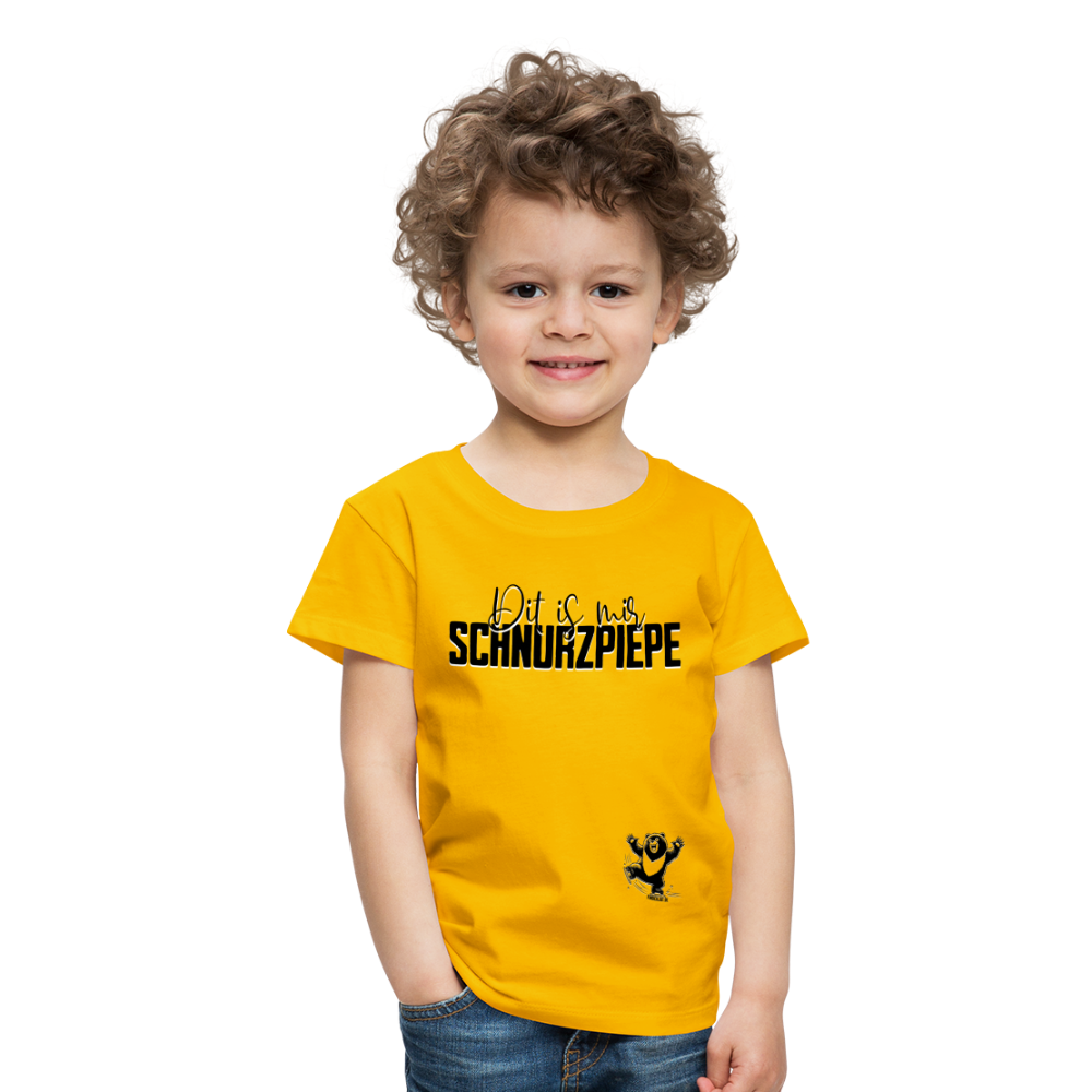 SCHNURZPIEPE - Kinder Premium T-Shirt - Sonnengelb