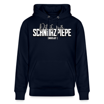 SCHNURZPIEPE-Unisex Bio-Hoodie - Navy