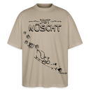 Weihnachten in Berlin 25-JIBT NÜSCHT-Oversized Unisex Bio T-Shirt - Steingrau