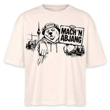 MACH 'N ABJANG-Frauen Boxy Bio-T-Shirt - Natur
