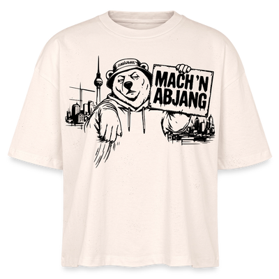 MACH 'N ABJANG-Frauen Boxy Bio-T-Shirt - Natur