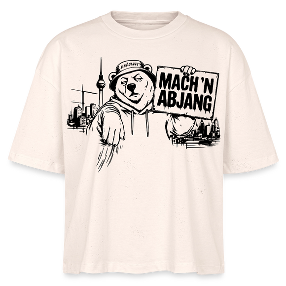 MACH 'N ABJANG-Frauen Boxy Bio-T-Shirt - Natur