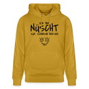 ICK BIN NÜSCHT FÜR SCHWACHE NERVEN-Unisex Bio-Hoodie - Ocker