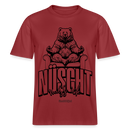 Berlin Shirt mit Schnauze-NÜSCHT-Relaxed Fit Unisex Bio-T-Shirt - Erdrot