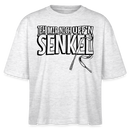 JEH MIR NICH UFFN SENKEL-Frauen Boxy Bio-T-Shirt II - Weiß meliert