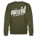 Berliner Spruch-NÜSCHT FÜR SCHWACHE NERVEN-Unisex Bio-Sweatshirt - Khaki