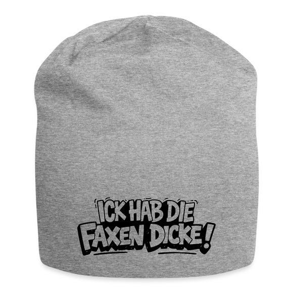 ICK HAB DIE FAXEN DICKE-Jersey-Beanie - Grau meliert