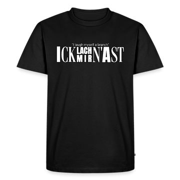 ICK LACH MIR N AST-Männer Premium BIO T-Shirt - Schwarz