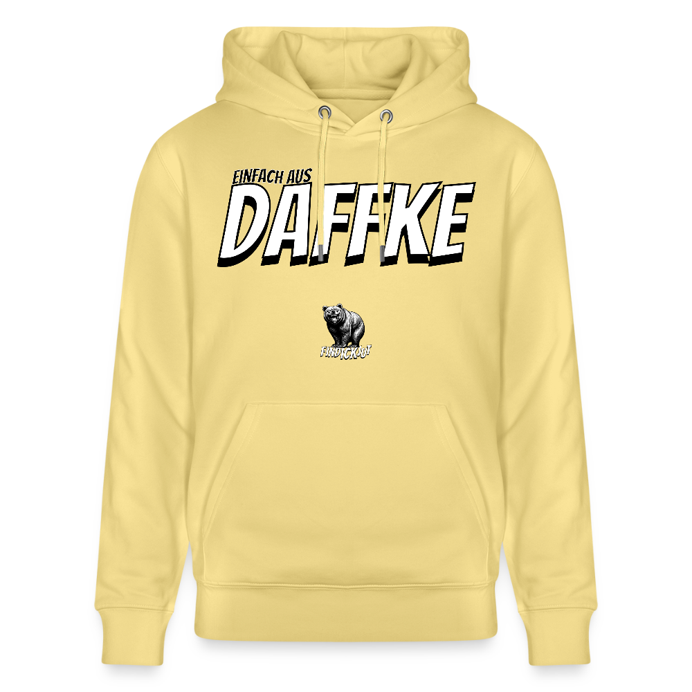 AUS DAFFKE-Unisex Bio-Hoodie - Gelb Viva 