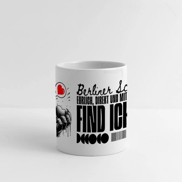 Berlin Souvenir-FIND ICK JUT-Panoramatasse - Weiß