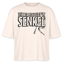 JEH MIR NICH UFFN SENKEL-Frauen Boxy Bio-T-Shirt II - Weißgrau