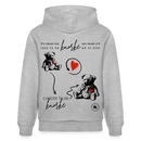 BERLINER KNORKE-Unisex Bio-Hoodie - Grau meliert