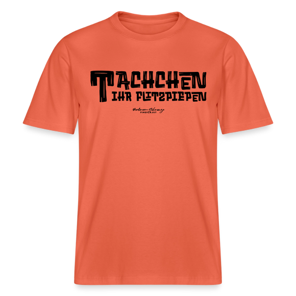 Berliner Begrüssung-TACHCHEN IHR FLITZPIEPEN- RELAXED FIT Unisex Organic T-Shirt - Hellrot