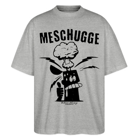 Berlin Shirt-MESCHUGGE - Unisex Oversize Bio-T-Shirt - Grau meliert