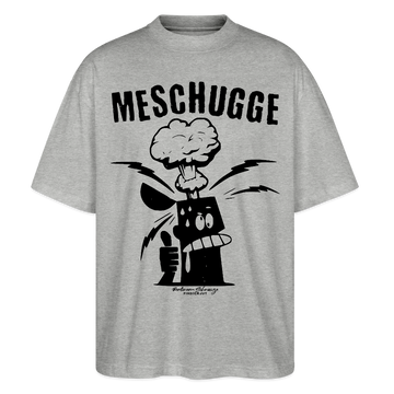Berlin Shirt-MESCHUGGE - Unisex Oversize Bio-T-Shirt - Grau meliert