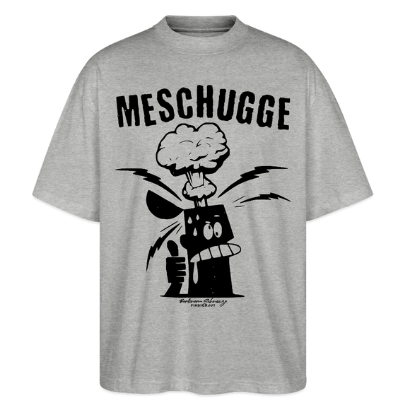Berlin Shirt-MESCHUGGE - Unisex Oversize Bio-T-Shirt - Grau meliert