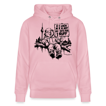 ICK LACH MIR N AST - Unisex Bio-Hoodie mit Berliner Berlin - Hellrosa