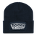 Berliner Spruch-Recycelte Patch Beanie-TACHCHEN IHR FLITZPIEPEN - French Navy