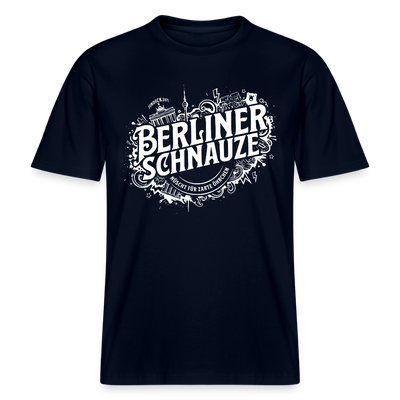 BERLINER SCHNAUZE-RELAXED FIT Unisex BIO T-Shirt - Navy