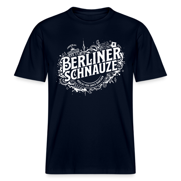 BERLINER SCHNAUZE-RELAXED FIT Unisex BIO T-Shirt - Navy