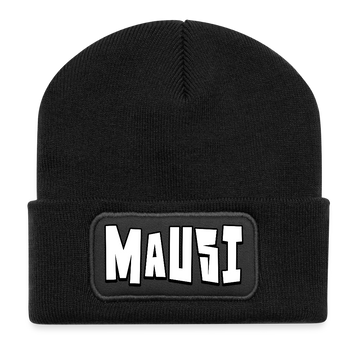 Berliner Kosewort-MAUSI-Beanie - Schwarz