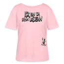 ICK BIN DA-Rundhals Frauen Bio-T-Shirt - Hellrosa