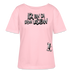 ICK BIN DA-Rundhals Frauen Bio-T-Shirt - Hellrosa