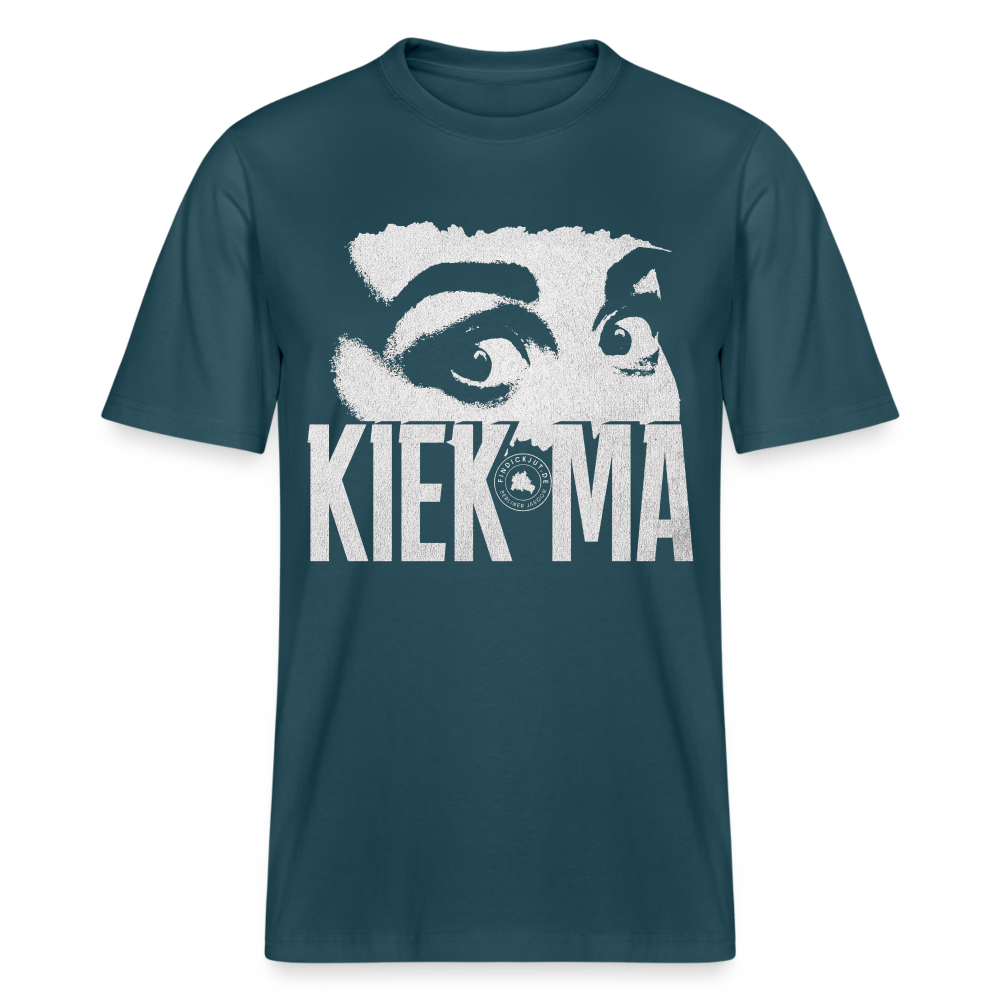 KIEK MA - Relaxed Fit Unisex Bio-T-Shirt Sparker - Dunkles Petrol