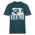 KIEK MA - Relaxed Fit Unisex Bio-T-Shirt Sparker - Dunkles Petrol