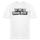 Berliner Shirt-ICK HAB DIE FAXEN DICKE-RELAXED FIT Unisex Organic T-Shirt - Weiß