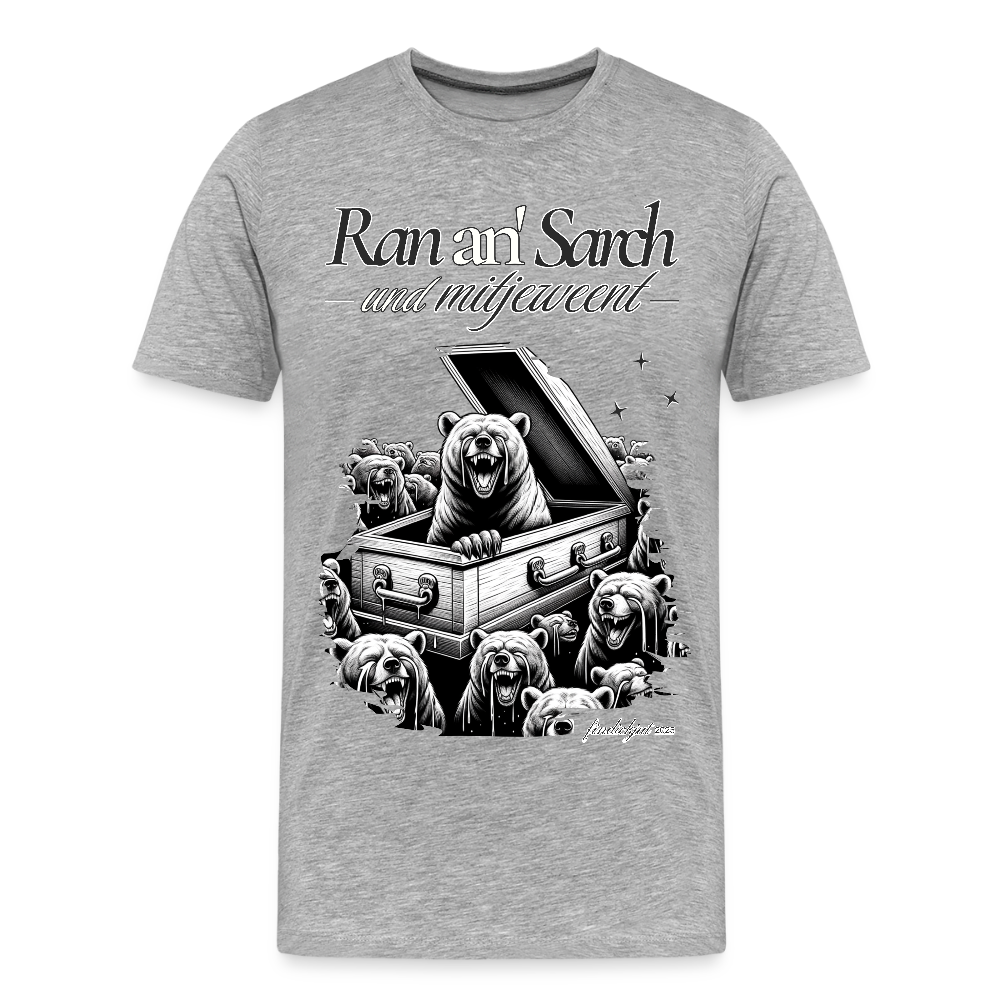 Ran an Sarch-Männer Premium Bio T-Shirt I - Grau meliert