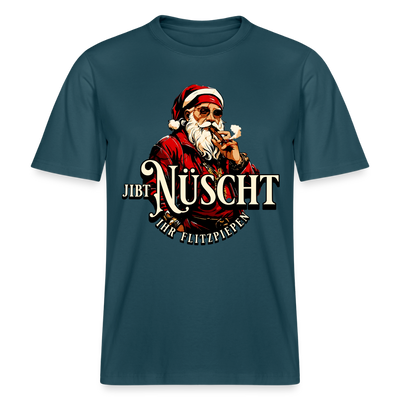 JIBT NÜSCHT IHR FLITZPIEPEN - Relaxed Fit Unisex Bio-T-Shirt - Dunkles Petrol