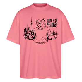 Berlin Souvenir mit Spruch-NEESE-Oversized Unisex Bio T-Shirt - Pink 